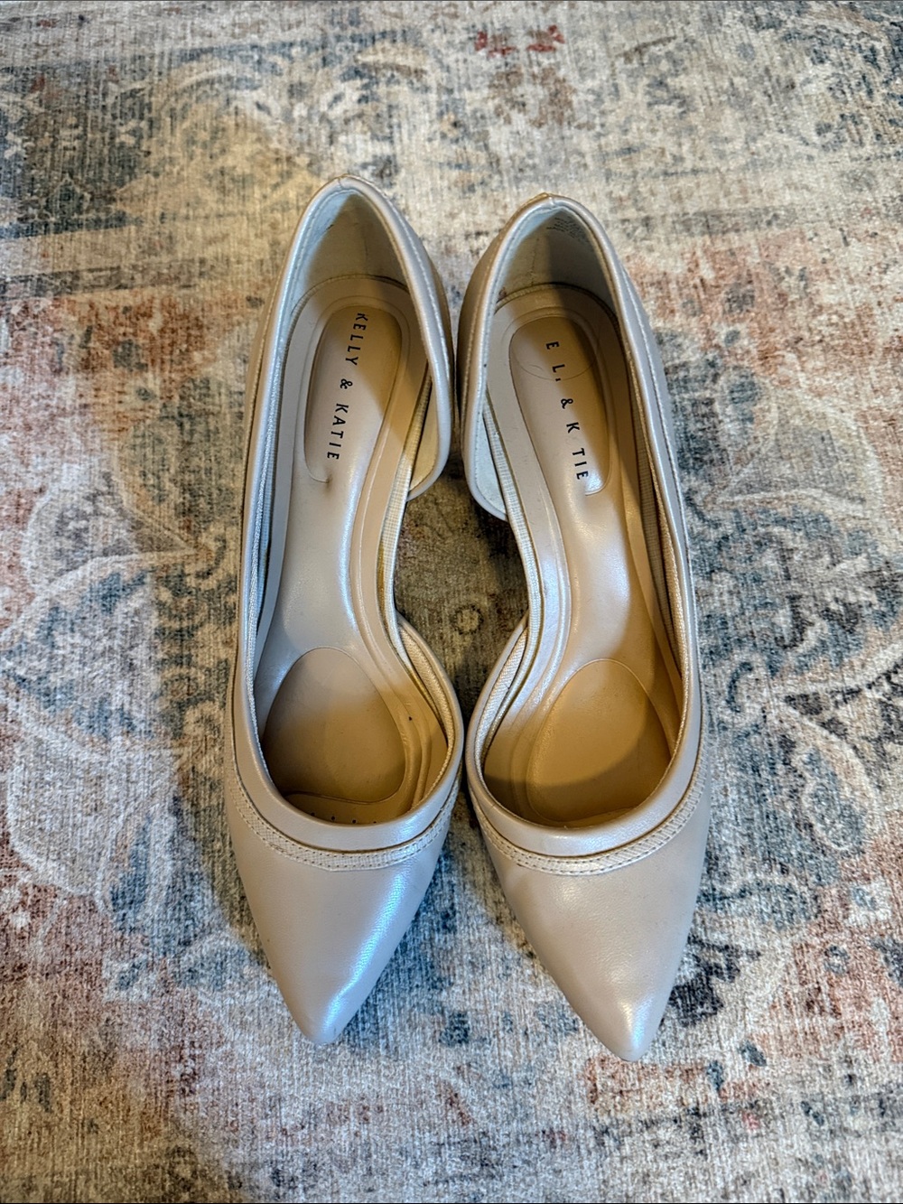 Kelly & Katie Pointed Toe Pumps in Beige